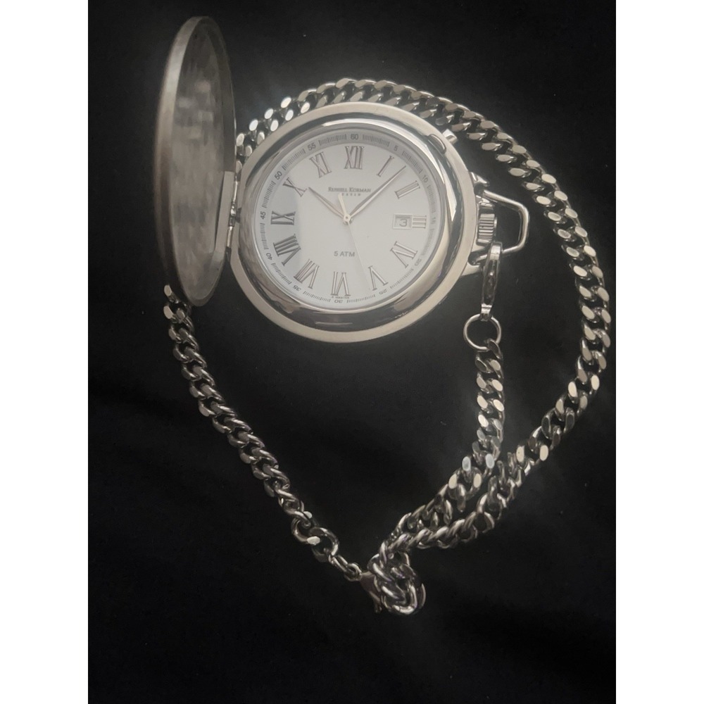CHARLES-HUBERT PARIS  POCKET WATCH QUARTZ MOVEMENT NEW BATTERY WORKING GOOD